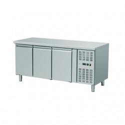 Πάγκος Ψυγείο Συντήρησης Inox με 3 πόρτες GN1/1