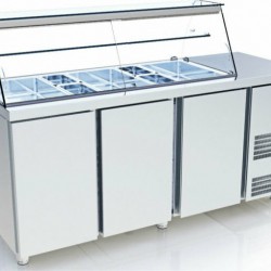 Ψυγείο σαλατών με μηχανή συρταρωτή VR-187-E