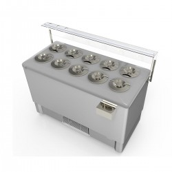 Ψυγείο Παγωτού Festival 10 Inox