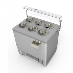 Ψυγείο Παγωτού Festival 6 Inox