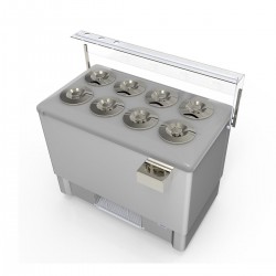 Ψυγείο Παγωτού Festival 8 Inox