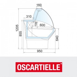 Επαγγελματικό ψυγείο αλλαντικών και τυριών MERAK (9.68.30.00)