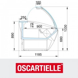 Βιτρίνα κρεάτων MAJOR 9.71.90.08